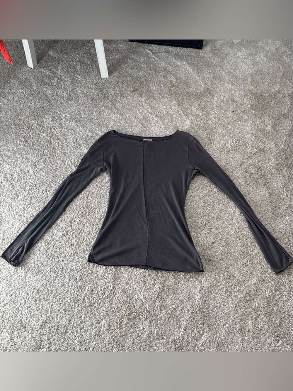 Intimately by free people long sleeve tight fitting top with thumb holes XS